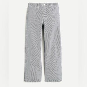 NWT Slim Wide-Leg Jean In Navy Stripe